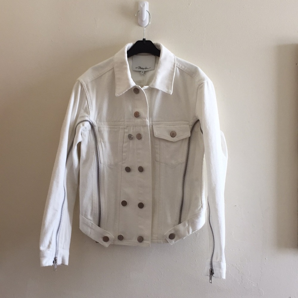 3.1 Phillip Lim white denim jacket